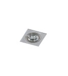 Lampy podtynkowe kwadratowe - Azzardo CARO SQUARE ALUMINIUM 1xGU10 Wpuszczana Aluminium AZ2435 - product 1