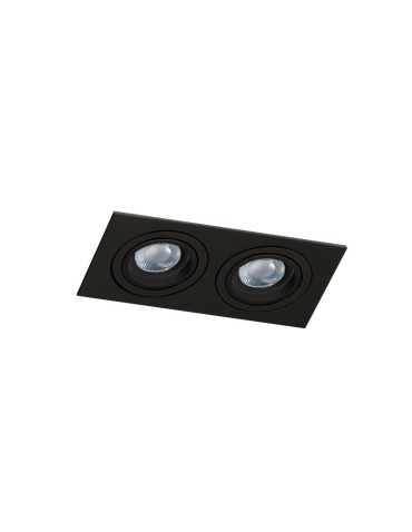 Azzardo CARO 2 SQUARE BLACK 2xGU10 Wpuszczana Czarny AZ2437