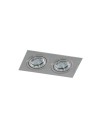 Azzardo CARO 2 SQUARE ALUMINIUM 2xGU10 Wpuszczana Aluminium AZ2438