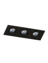 Azzardo CARO 3 SQUARE BLACK 3xGU10 Wpuszczana Czarny AZ2440