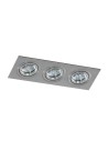 Azzardo CARO 3 SQUARE ALUMINIUM 3xGU10 Wpuszczana Aluminium AZ2441