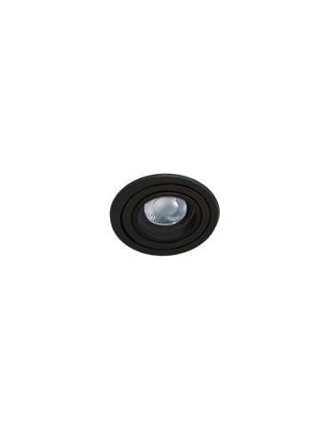 Azzardo CARO ROUND BLACK 1xGU10 Wpuszczana Czarny AZ2431