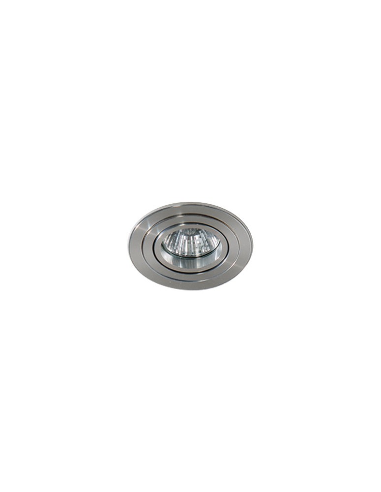 Lampy podtynkowe okrągłe - Azzardo CARO ROUND ALUMINIUM 1xGU10 Wpuszczana Aluminium AZ2432 - produkt kolory-swiatla.pl 1