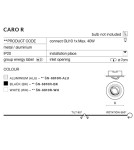 Lampy podtynkowe okrągłe - Azzardo CARO ROUND ALUMINIUM 1xGU10 Wpuszczana Aluminium AZ2432 - product 3