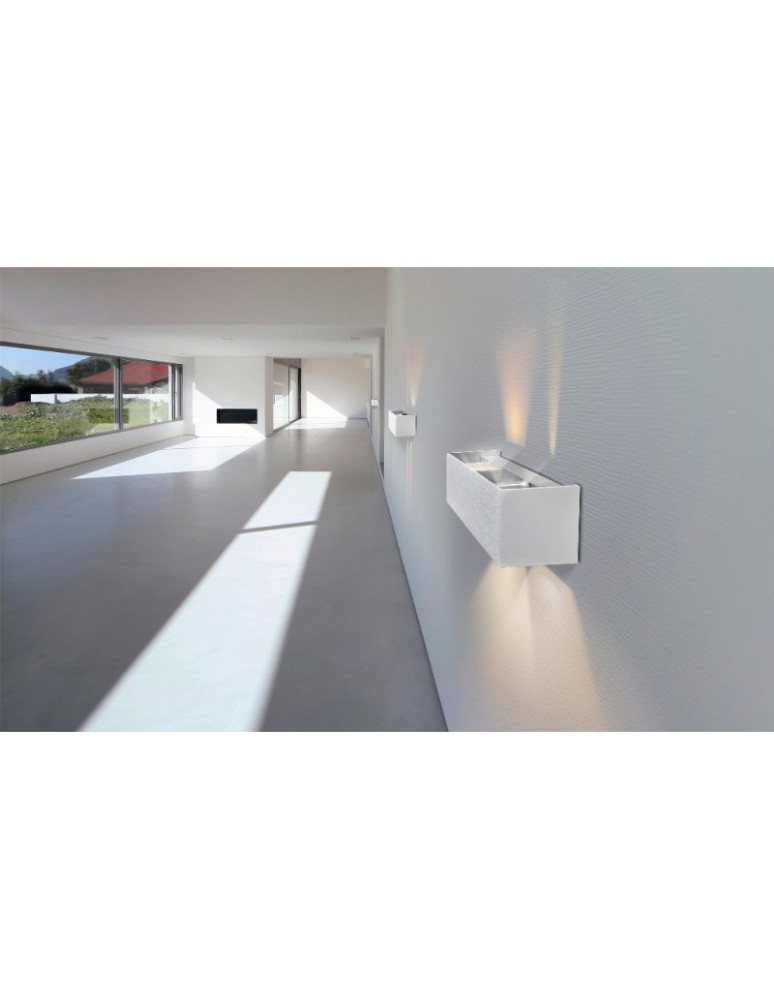 Kinkiety - Azzardo GAMBINO 2 WHITE 2xLED Ścienna Biały IP54 AZ1882 - product kolory-swiatla.pl 2