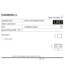 Kinkiety - Azzardo GAMBINO 2 WHITE 2xLED Ścienna Biały IP54 AZ1882 - product 3