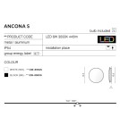 Kinkiety zewnętrzne - Azzardo ANCONA S BLACK 1xLED Ścienna Czarny IP54 AZ2191 - produkt 4