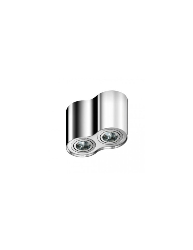 Oprawy sufitowe na wymienne źródło światła - Azzardo BROSS 2 CHROME 2xGU10 Natynkowa Chrom AZ0941 - produkt kolory-swiatla.pl 1