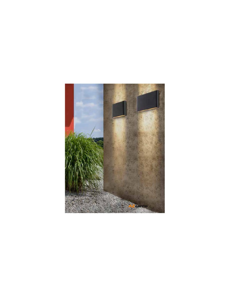 Kinkiety zewnętrzne - Azzardo CREMONA M WHITE 1xLED Ścienna Biały IP54 AZ2181 - product kolory-swiatla.pl 2