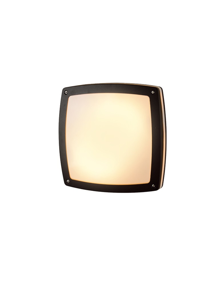 Lampy zewnętrzne sufitowe - Azzardo FANO SQUARE 1xLED Ścienna Ciemny Szary IP54 AZ2186 - produkt kolory-swiatla.pl 1
