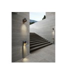 Lampy ogrodowe stojące - Azzardo MATERA 600 1xGU10 Słupek Zewnętrzny Ciemny Szary IP54 AZ2185 - produkt 3