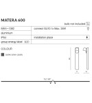 Lampy ogrodowe stojące - Azzardo MATERA 600 1xGU10 Słupek Zewnętrzny Ciemny Szary IP54 AZ2185 - produkt 4