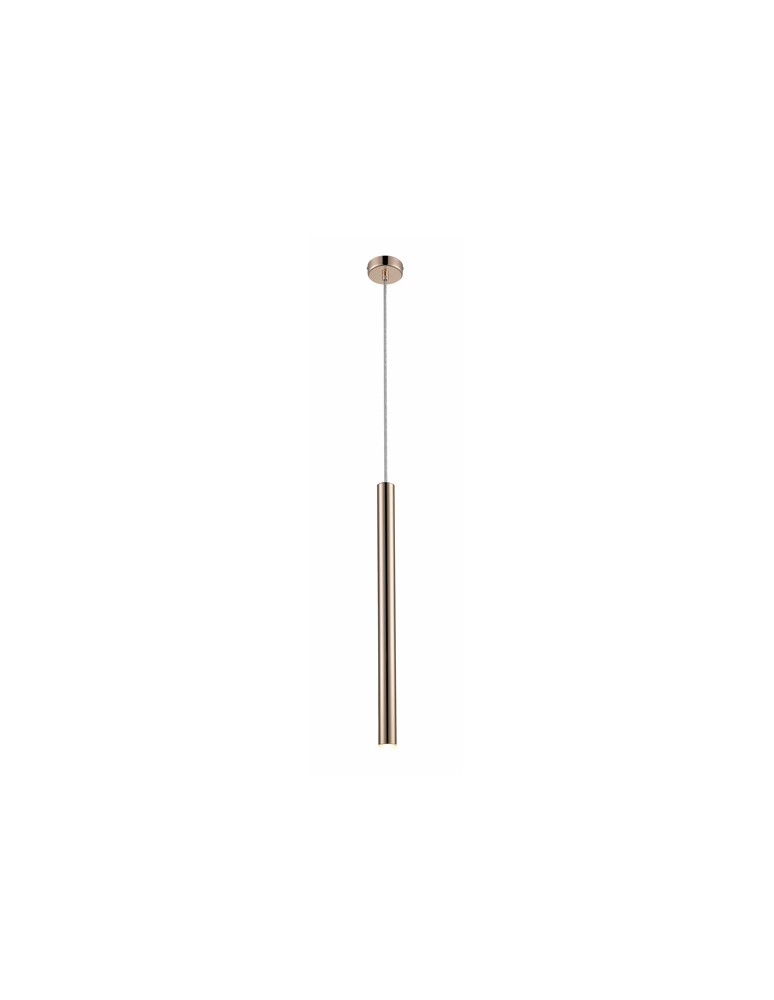 Lampy wiszące pojedyncze - Zuma Line LOYA Wisząca Złoty LED 1x5W P0461-01A-F7F7 - produkt kolory-swiatla.pl 1