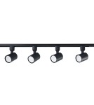 Gotowe zestawy szynoprzewodów - Light Prestige Snow SET 1F czarny GU10 czarny LP-737 BK SET - product 3