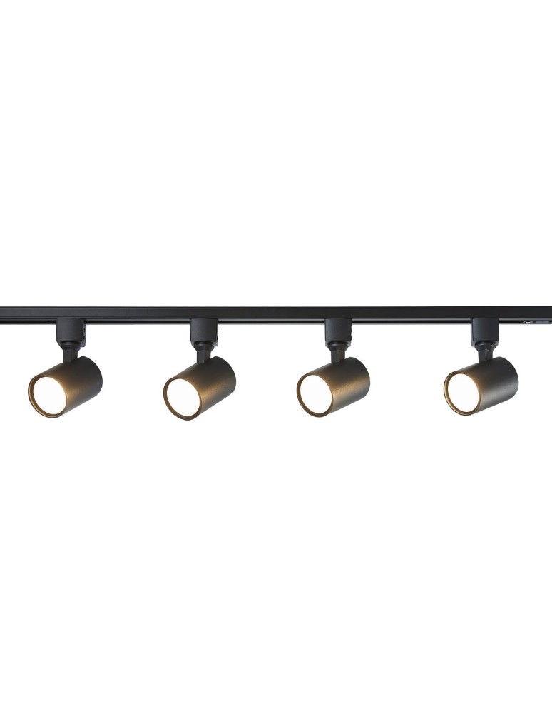 Gotowe zestawy szynoprzewodów - Light Prestige Snow SET 1F czarny GU10 czarny LP-737 BK SET - produkt kolory-swiatla.pl 1