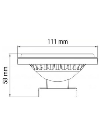 OXYLED PERFECTCOLOR AR111 COB 15W 1100lm CRI90 40° 3000K Biały 892404 - product 2