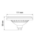 Żarówki LED ES111 GU10 230V - OXYLED PERFECTCOLOR ES111 15W 1200lm CRI90 120° 4000K Biały 894309 - product 2