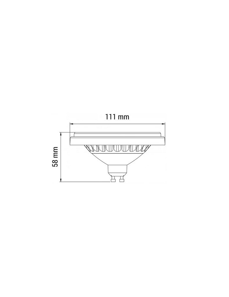 Żarówki LED ES111 GU10 230V - OXYLED PERFECTCOLOR ES111 15W 1200lm CRI90 120° 4000K Biały 894309 - product kolory-swiatla.pl 2