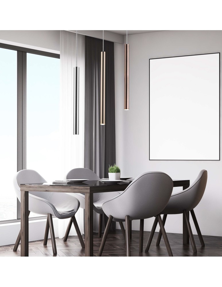 Lampy wiszące pojedyncze - Zuma Line LOYA Wisząca Miedziany LED 1x5W P0461-01A-L7L7 - produkt kolory-swiatla.pl 3