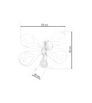 Milagro Kinikiet MOTYL 2 WHITE 1xE27 MLP5331 Milagro Kinikiet MOTYL 2 WHITE 1xE27 MLP5331
