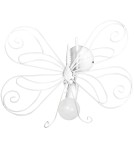 Milagro Kinikiet MOTYL 2 WHITE 1xE27 MLP5331 Milagro Kinikiet MOTYL 2 WHITE 1xE27 MLP5331