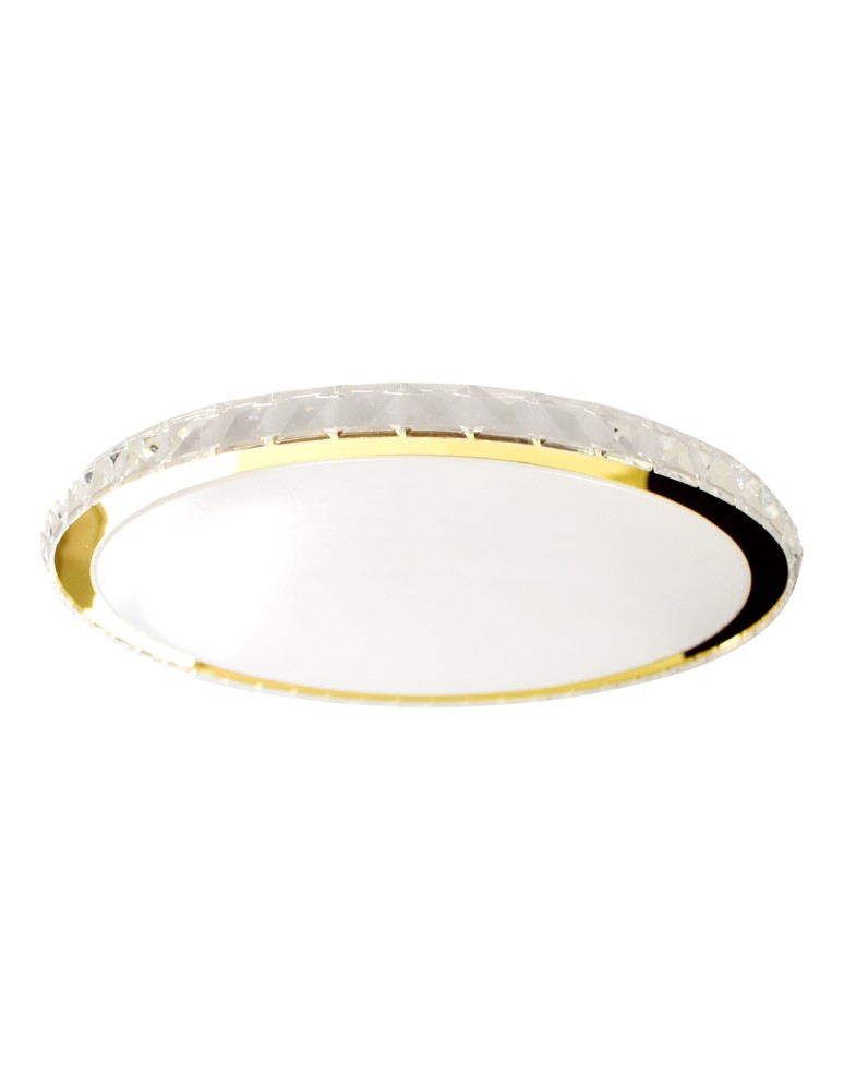 Milagro Plafon Layla Gold 50W ściemnialny + pilot ML8131