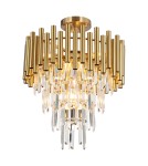 Lampy sufitowe z kryształami - Milagro Plafon MADISON GOLD 9xE14 ML8806 - product 1