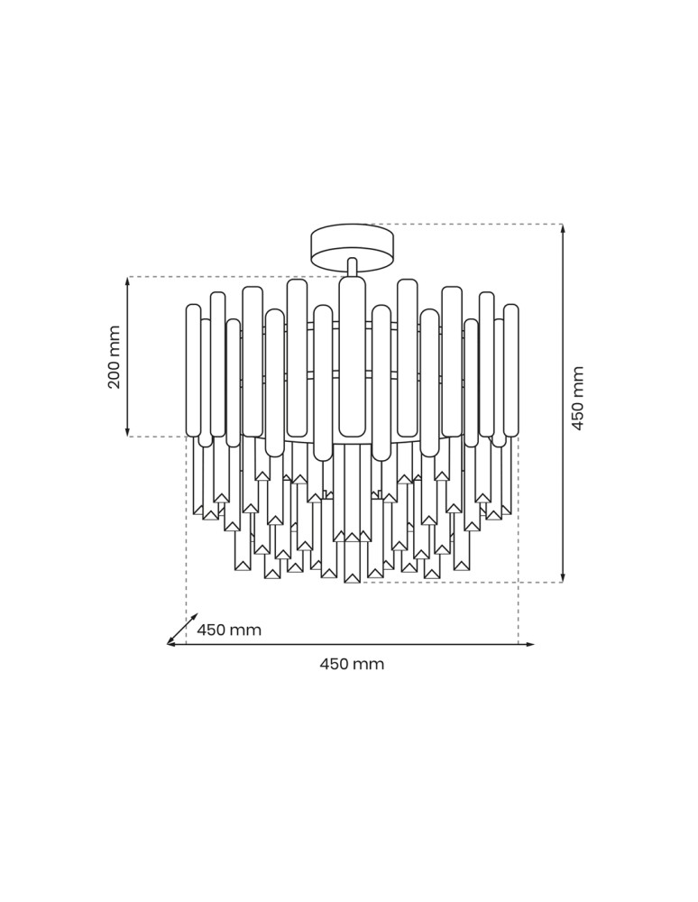 Milagro Plafon ASPEN CHROME 6xE14 ML8809 Milagro Plafon ASPEN CHROME 6xE14 ML8809
