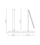 Milagro Lampka biurkowa VARIO BLACK 5W LED ML8866 Milagro Lampka biurkowa VARIO BLACK 5W LED ML8866