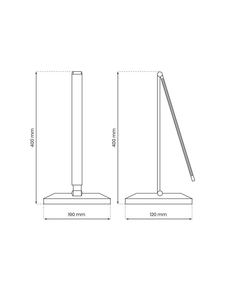 Milagro Lampka biurkowa VARIO WHITE 5W LED ML8867 Milagro Lampka biurkowa VARIO WHITE 5W LED ML8867