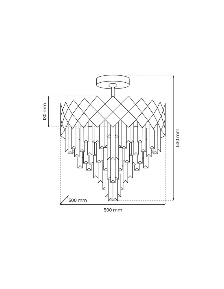 Milagro Plafon CARISMA CHROME 9xE14 ML8888