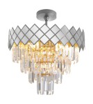 Lampy sufitowe z kryształami - Milagro Plafon CARISMA CHROME 9xE14 ML8888 - product 6