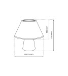 Milagro Lampka nocna FIFI WHITE 1xE27 MLP8879 Milagro Lampka nocna FIFI WHITE 1xE27 MLP8879