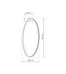 Milagro Kinkiet Saturno Gold 25W LED ML8851 Milagro Kinkiet Saturno Gold 25W LED ML8851
