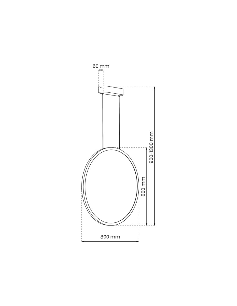 Milagro Lampa wisząca Saturno Black 46W LED ML8856