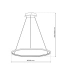 Milagro Lampa wisząca Saturno Gold 65W LED ML8865 Milagro Lampa wisząca Saturno Gold 65W LED ML8865