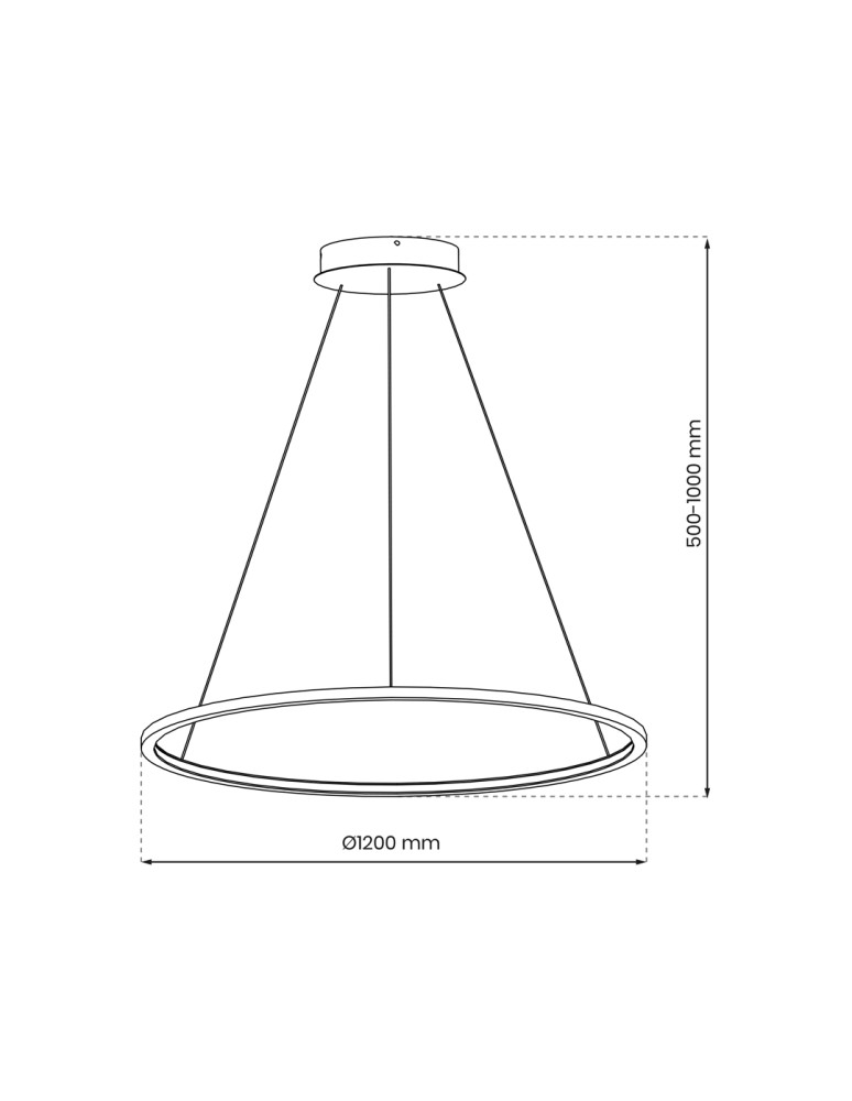 Milagro Lampa wisząca Saturno Gold 65W LED ML8865 Milagro Lampa wisząca Saturno Gold 65W LED ML8865