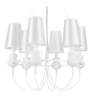 Lampy wiszące designerskie - Step into Design Lampa wisząca QUEEN-6 biała  - product 1