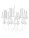 Step into Design Lampa wisząca QUEEN-6 biała 