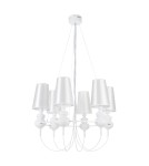 Lampy wiszące designerskie - Step into Design Lampa wisząca QUEEN-6 biała  - product 3