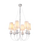 Lampy wiszące designerskie - Step into Design Lampa wisząca QUEEN-6 biała  - product 4