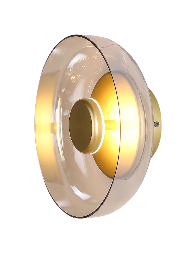 Step into Design Lampa ścienna DISCO LED złota 23cm Step into Design Lampa ścienna DISCO LED złota 23cm