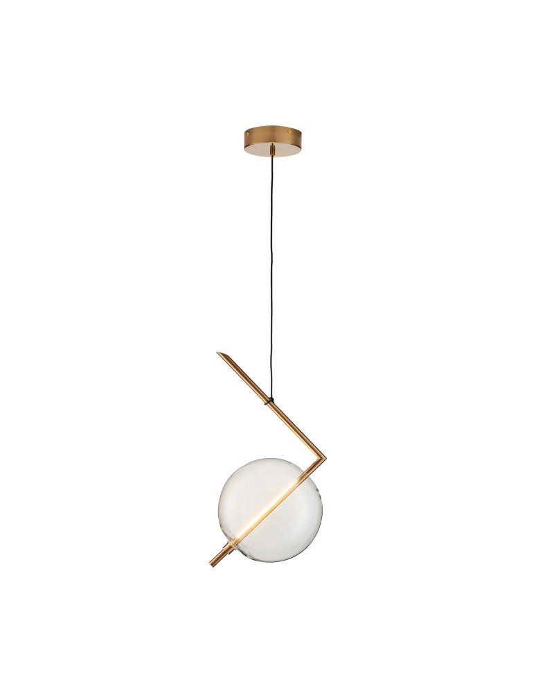 Step into Design Lampa wisząca AMORE- 1 złota 24cm