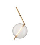 Lampy wiszące kule - Step into Design Lampa wisząca AMORE- 1 złota 24cm - product 5
