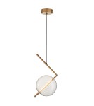 Lampy wiszące kule - Step into Design Lampa wisząca AMORE- 1 złota 24cm - product 8