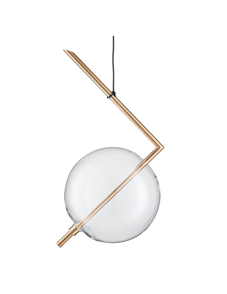 Step into Design Lampa wisząca AMORE- 1 złota 24cm