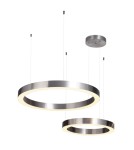Step into Design Lampa wisząca CIRCLE 60+80 LED nikiel na 1 podsufitce Step into Design Lampa wisząca CIRCLE 60+80 LED nikiel na 1 podsufitce