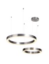 Step into Design Lampa wisząca CIRCLE 60+80 LED nikiel na 1 podsufitce