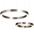 Step into Design Lampa wisząca CIRCLE 60+80 LED nikiel na 1 podsufitce Step into Design Lampa wisząca CIRCLE 60+80 LED nikiel na 1 podsufitce
