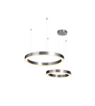 Step into Design Lampa wisząca CIRCLE 60+80 LED nikiel na 1 podsufitce Step into Design Lampa wisząca CIRCLE 60+80 LED nikiel na 1 podsufitce